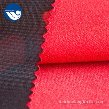 Tessuto in tricot di poliestere con stampa camouflage in poliestere